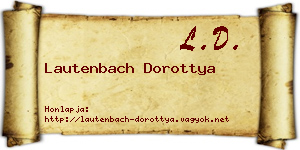 Lautenbach Dorottya névjegykártya