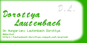 dorottya lautenbach business card